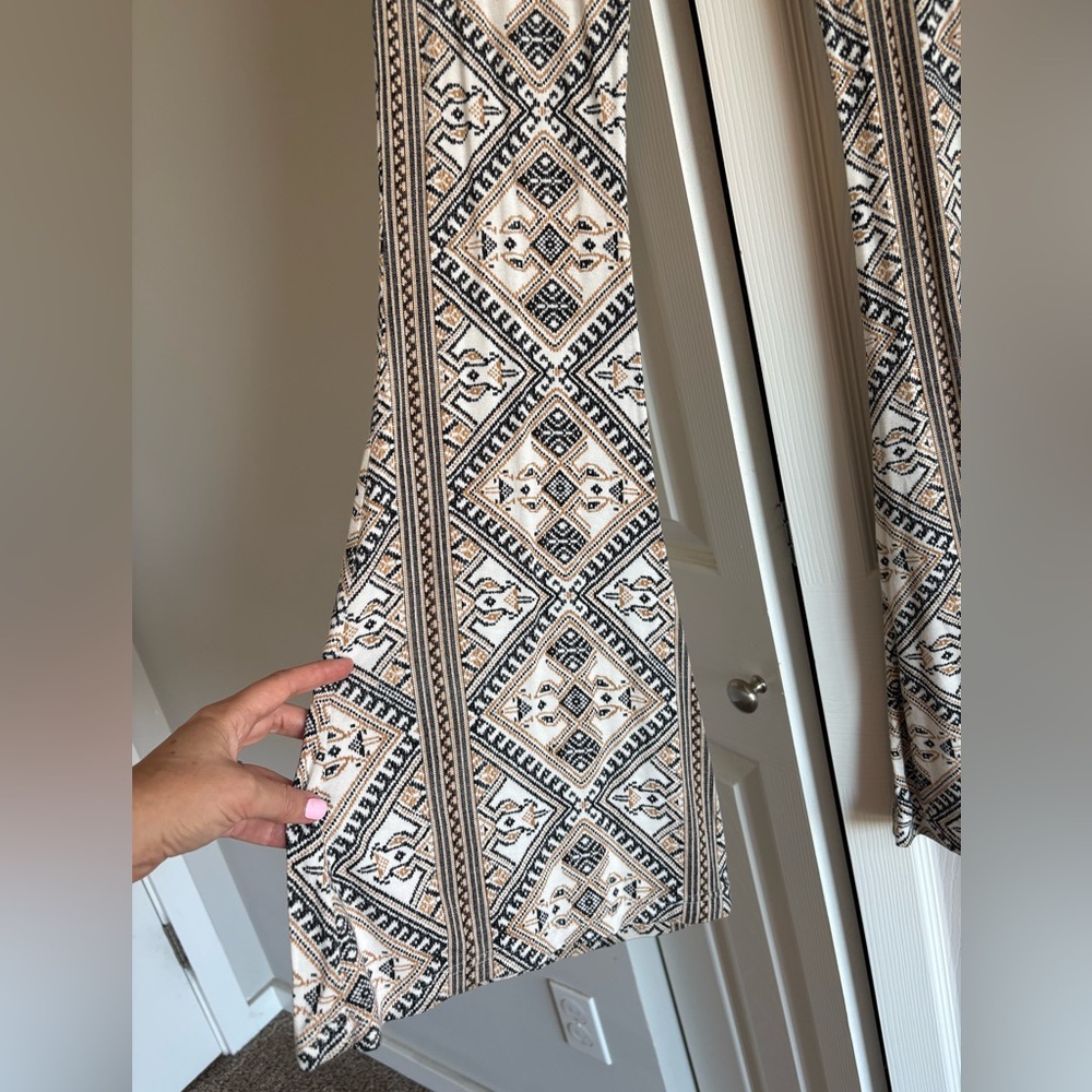 Volcom Geometric Patterned Flare Pants - image 2